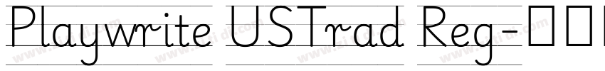 Playwrite USTrad Reg字体转换